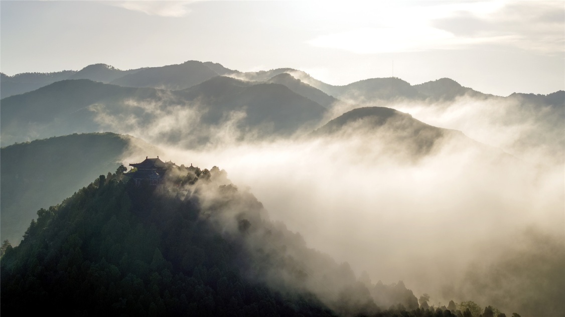 陜西合陽：云蒸霞蔚武帝山